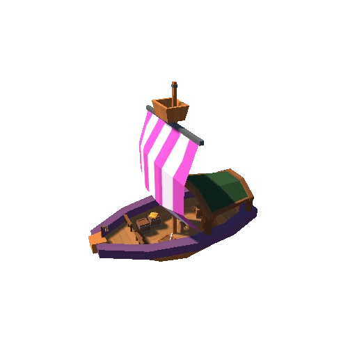 Pirate Ship 02 Purple